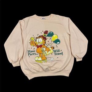 1978 Garfield Light Pink Sweatshirt